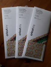 Image of 3 PACKS OF CRICUT JOY DELUXE PAPER ADHESIVE BACKED - By Design RRP £22.50