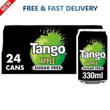 Image of Tango Apple Sugar Free, 330ml, Pack of 24- FREE & FAST DELIVERY WITHIN 48 HOURS