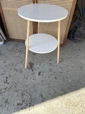 Image of Side Table Two Tier White