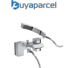Image of Bristan DSC BSM C Descent Bath Shower Mixer Tap Chrome + Hose + Shower Head