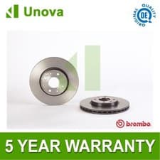 Image of Brake Discs Front Unova Fits Panda Doblo 500 Fiorino Stilo Bipper Nemo MiTo