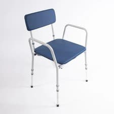 Image of NRS Dovedale Height Adjustable Commode Chair Lightweight Toileting Aid