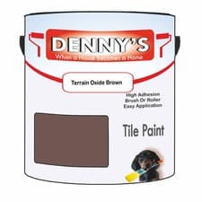 Image of Dennys Tile Bathroom Tile Paint - Terrain Oxide Brown
