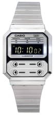 Image of Casio Vintage Digital Stainless Steel Quartz A100WE-7B A100WE-7B Unisex Watch