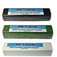 Image of Steel & Stainless Steel Metal Polishing Buffing Compound 500g 3pc Kit - Pro-Max