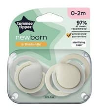 Image of Tommee Tippee Newborn Soothers, 0-2 Months, Muted Colours Blue Grey and Cream