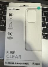 Image of Tech21 Pure Clear Samsung Galaxy S20 Ultra Clear Phone Case Drop Protection