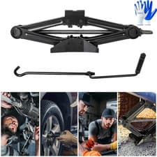 Image of 2.5 Ton Tonne Scissor Jack Lift Wind Up for Car Van Garage w/Crank Speed Handle.