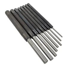 Image of Parallel Pin Punch Set 8Pce Heavy Duty Punches with Knurled Grip 3/32-3/8"