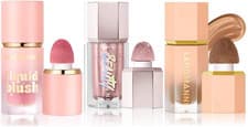 Image of 3 Pack Liquid Contour & Highlighter & Blush Makeup Set, Long Lasting Natural Wei