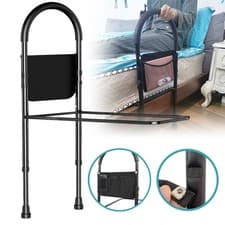 Image of HEIGHT ADJUSTABLE BED ASSIST RAILA Bed Rails for Elderly Fall Prevent Grab Bar
