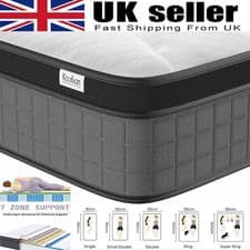 Image of LUXURY ORTHOPAEDIC POCKET 4000 SPRUNG MATTRESS 3FT 4FT6 5FT KING SIZE
