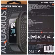 Image of Aquarius AQ200 Fitness Tracker Multi-Sport, Heart Rate Monitoring, Black