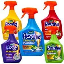 Image of Resolva Moss, Weed & Bug Killer Spray 1L For Paths, Patios, Lawns, Driveways