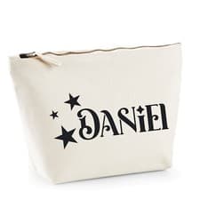 Image of Personalised Custom Westford Canvas Accessory Bag Your Names Toiletry Zip Up