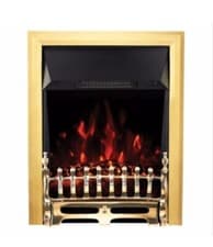 Image of FOCAL POINT BLENHEIM BRASS LED ELECTRIC FIRE