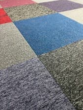 Image of 20 x Mixed Colours Carpet Tiles 50x50cm Durable Commercial Premium Retail Office