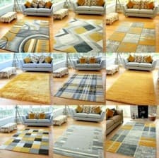 Image of New Modern Rugs Design Colourful Silky Soft Good Quality Floor Area Mats UK