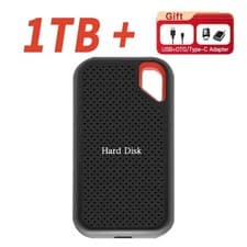 Image of Portable External Hard Drive - Black 2.5" for PC Laptop and Mac Portable HDD UK