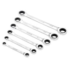 Image of Draper 27741 HI-TORQ® Metric Double Ratchet Ring Spanner Set 6 Piece