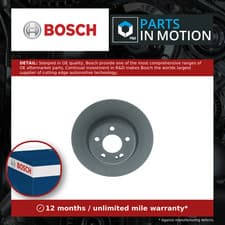 Image of 2x Brake Discs Pair Solid Rear 300mm 0986479H49 Bosch Set A0004230512 0004230512