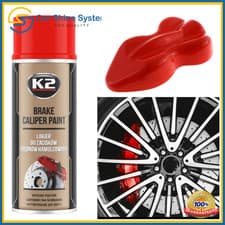 Image of Brake Caliper RED High Gloss Heat 260°C Resistant Paint Spray 400ml K2