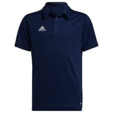 Image of adidas Entrada 22 Kids Football Polo Shirt Navy Sports Teamwear Youth Top