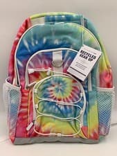 Image of Pottery Barn Teen Recycled Gear Up Rainbow Tie Dye Large Backpack 17"H #9916A