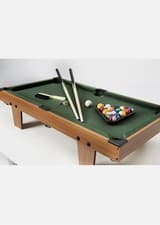 Image of Gamesson LTH 3ft Tabletop Pool Table W/ Cues, Ball Set, Brush & Chalk