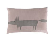 Image of Scion Blush Pink Grey Mr Fox Bolster Cushion Cover 12 x 24" - Handmade