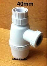 Image of SINK 40MM TRAP BASIN TELESCOPIC BOTTLE TRAP 76mm SEAL
