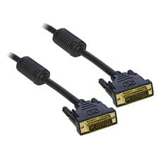 Image of 3M 3 Metre DVI-D to DVI-D Monitor DVI Cable Lead Black - SENT TODAY