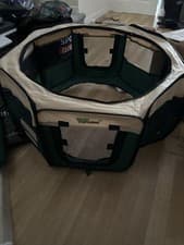 Image of Amzdeal Dark Green foldable pet playpen