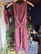 Image of TED BAKER Women’s Playsuit Silky halterneck wrap Size 2 NEW WITH TAGS uk 10
