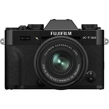 Image of Fujifilm X-T30 III Digital Mirrorless Camera 15-45mm OIS PZ Lens - Black