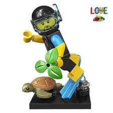 Image of ⭐ LEGO Collectable Minifigures Series 20 Sea Rescuer col20-12 71027 Complete New
