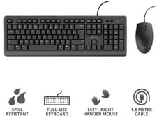 Image of TRUST - Primo Wired USB Keyboard & Mouse Deskset, Black Retail Packed