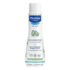 Image of Mustela Multi-Sensory Bubble Bath 200mL Cleans and Stimulates Senses Bebe-Enfant