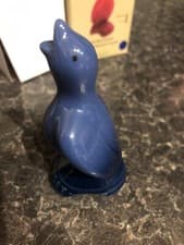Image of Le Creuset Pie Bird Funnel Cobalt Ombre Blue 3.5" Stoneware Baking New Rare .