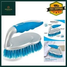 Image of Stiff Bristle Scrub Brush Curved Grip Multi-Surface Cleaner 1 Pack