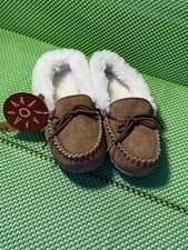 Image of DIJE CALIFORNIA KID’S MOCCASIN ( CK1292) Chestnut Color Size 3 M Slippers