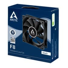 Image of ARCTIC PC Fans F8 P8 TC Silent PWM PST CO 80mm 8cm 3/4-Pin Black White Fan
