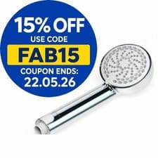 Image of Aqualisa Harmony 4 Spray Modes 90mm Handset Shower Head Light Grey/Chrome 901503
