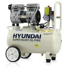 Image of Hyundai HY7524 24 Litre Air Compressor, 5.2cfm/100psi, Silenced, Oil Free, 750w