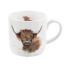 Image of Royal Worcester Wrendale Designs mug Highland Coo Cow Cattle Mugs