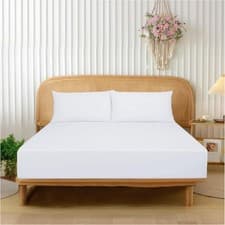 Image of FITTED SHEET 600 THREAD COUNT 100% EGYPTIAN COTTON BED SHEETS DOUBLE KING SIZE