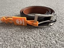 Image of Timberland Reversible Black & Brown Leather Belt Men