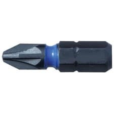 Image of CK Tools T4560 PZ2D Blue Steel Impact Screwdriver Bit 25mm PZ2 Card of 3