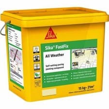Image of Sika FastFix All Weather Self Setting Paving Jointing Compound 15kg DARK BUFF