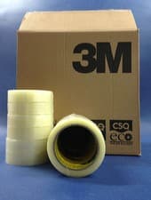Image of 6 ROLLS 1" x 66M (25MM x 66M) 3M SCOTCH CLEAR POLYPROPYLENE TAPE / SELLOTAPE